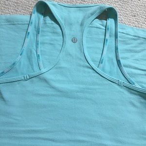 LuLuLemon Razorback tank size 4 teal
